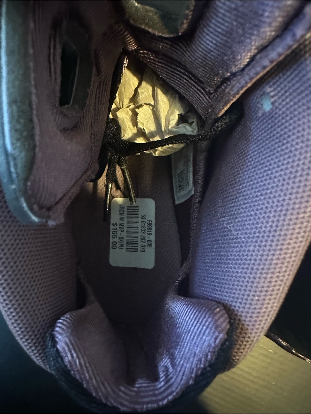 Jordan Purple and Black Women's Sneakers
